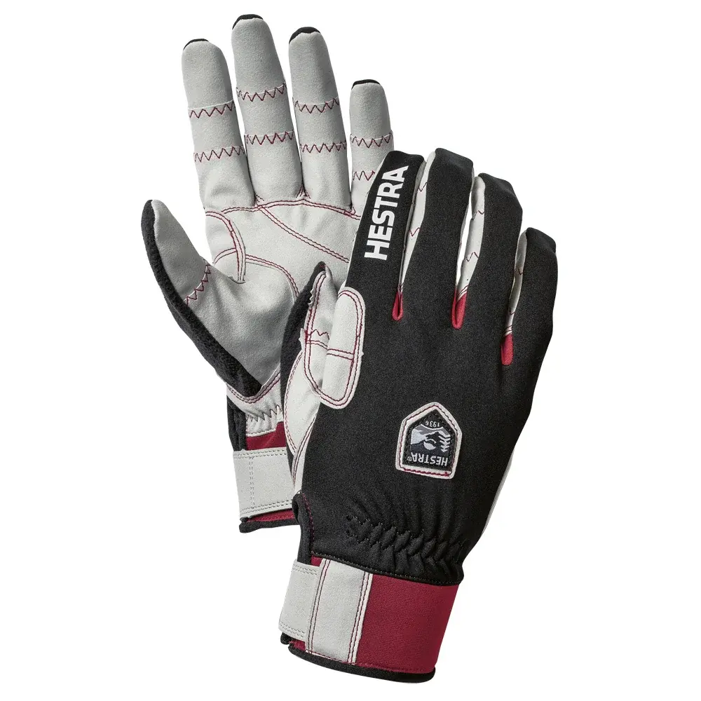 Hestra Gants de running Hestra Ergo Grip Windstopper Race Svart