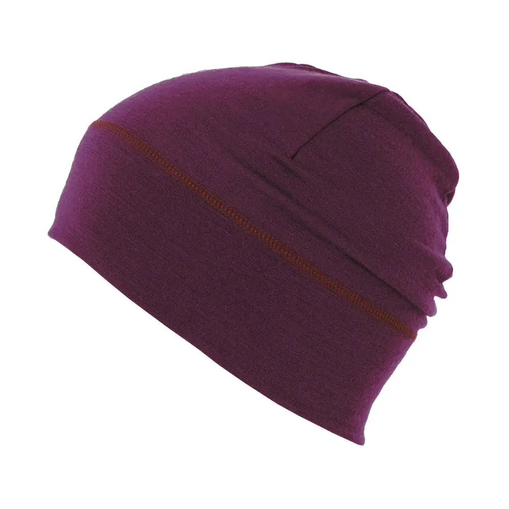 MATT Bonnet en laine MATT 5805 Light Merino Wool Beanie Aubergine
