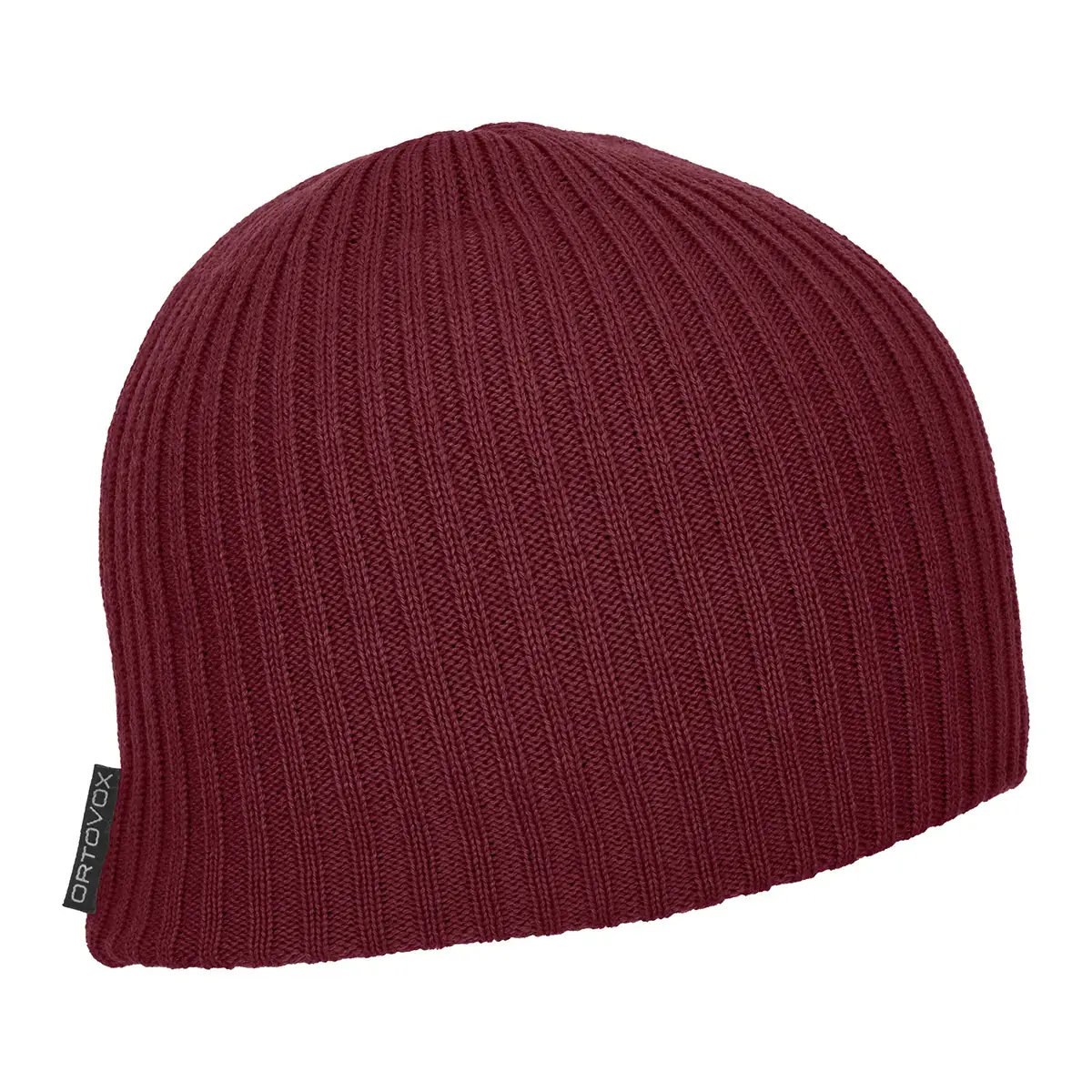 Ortovox Bonnet Ortovox Double Rib Logo Beanie Dark blood