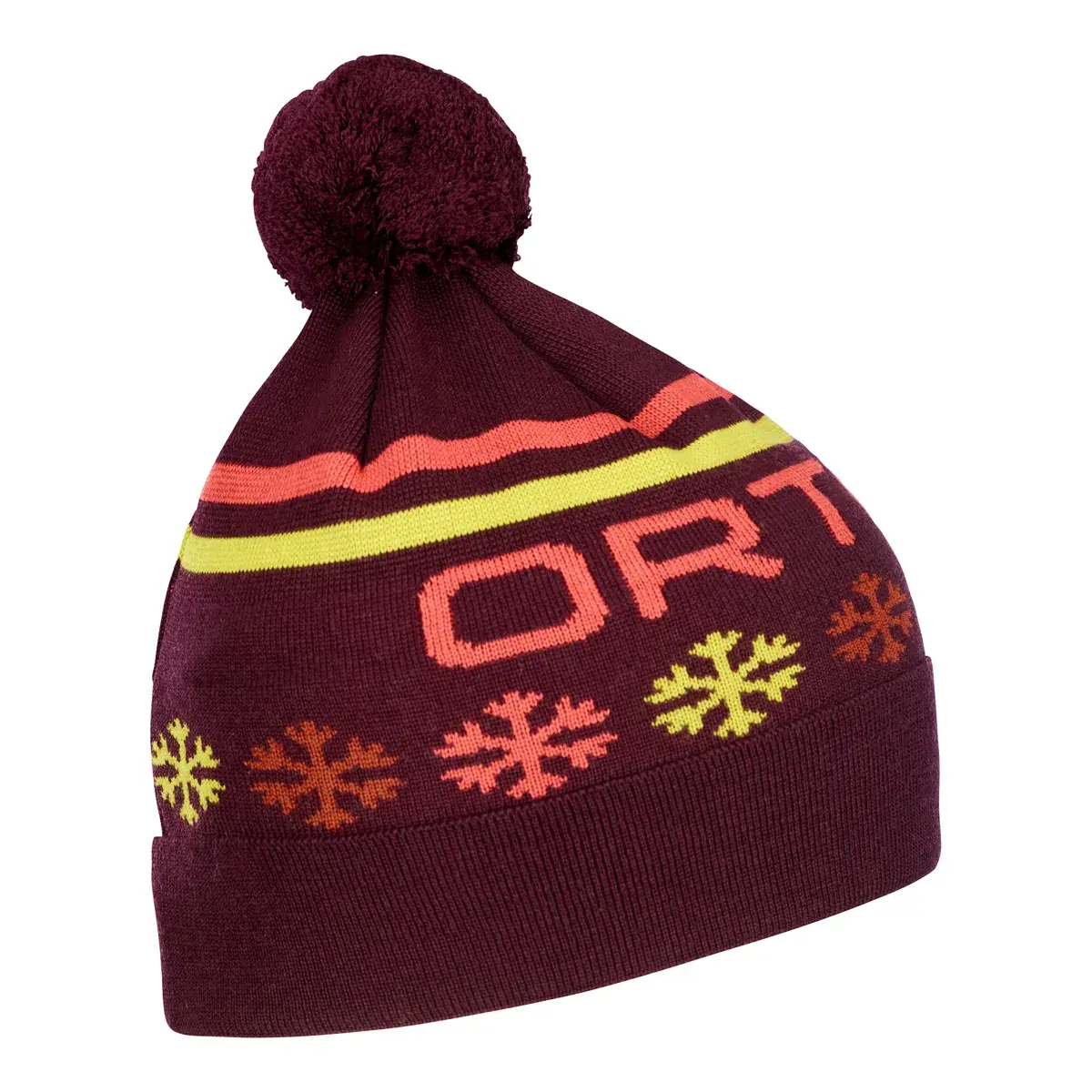 Ortovox Bonnet Ortovox Nordic Knit Beanie Dark wine