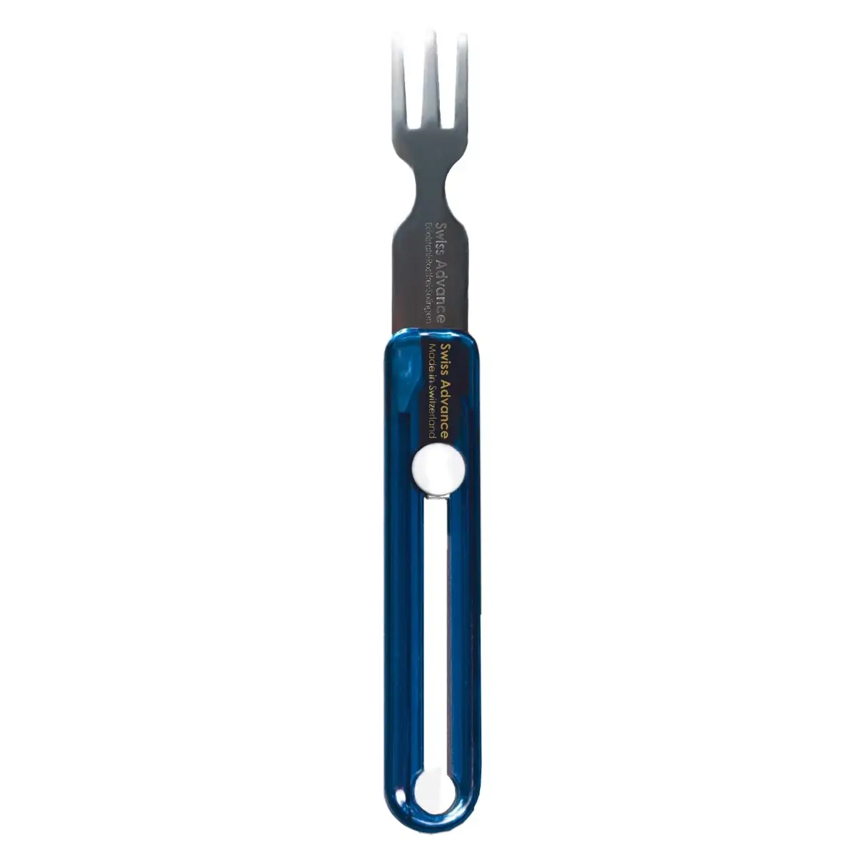 Swiss Advance Fourchette télescopique de voyage Swiss Advance 12g bleu