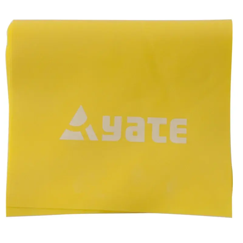 Yate Bande de résistance Yate Fit Band 120 x 12 cm souple, jaune