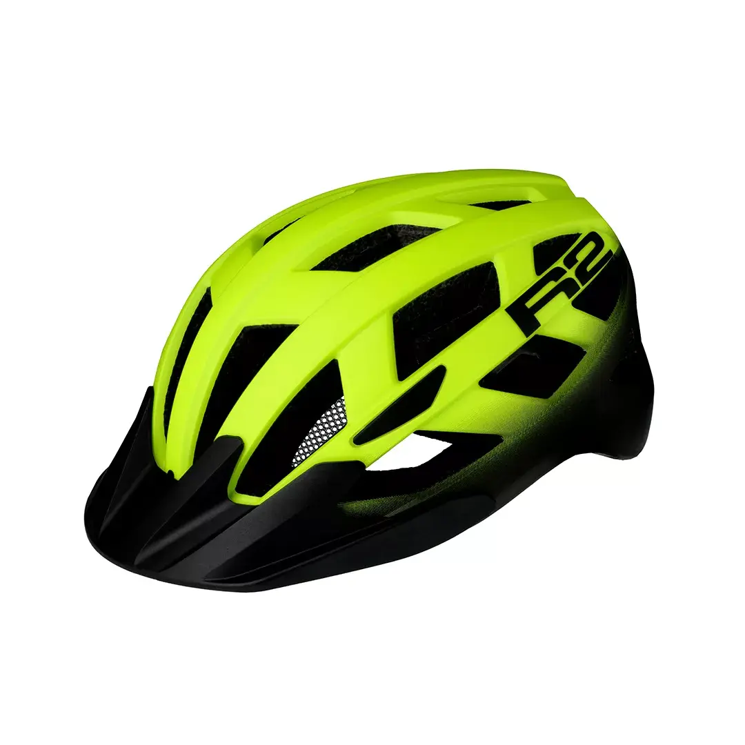 R2 Casque vélo R2 LUMEN neon jaune, noir