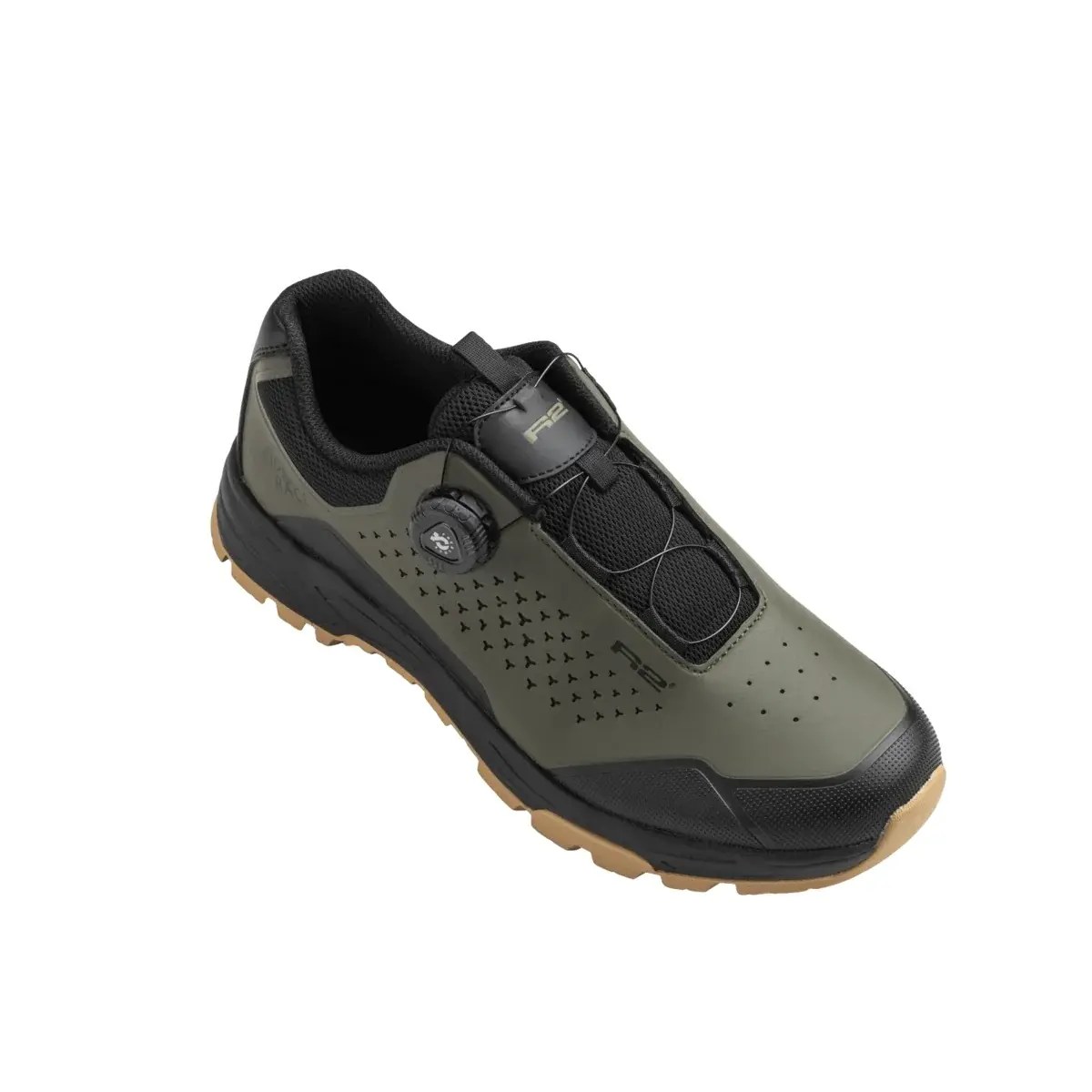 R2 Chaussures de vélo R2 FORTEX vert olive, noir ATSH08D