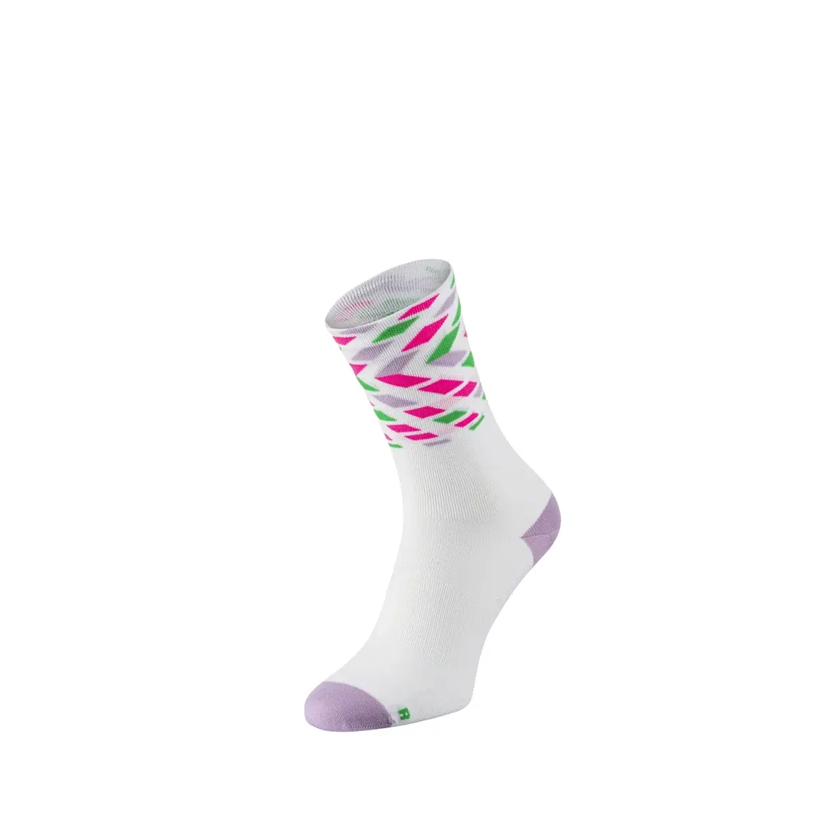 R2 Chaussettes de vélo R2 Forrest blanc, violet, vert
