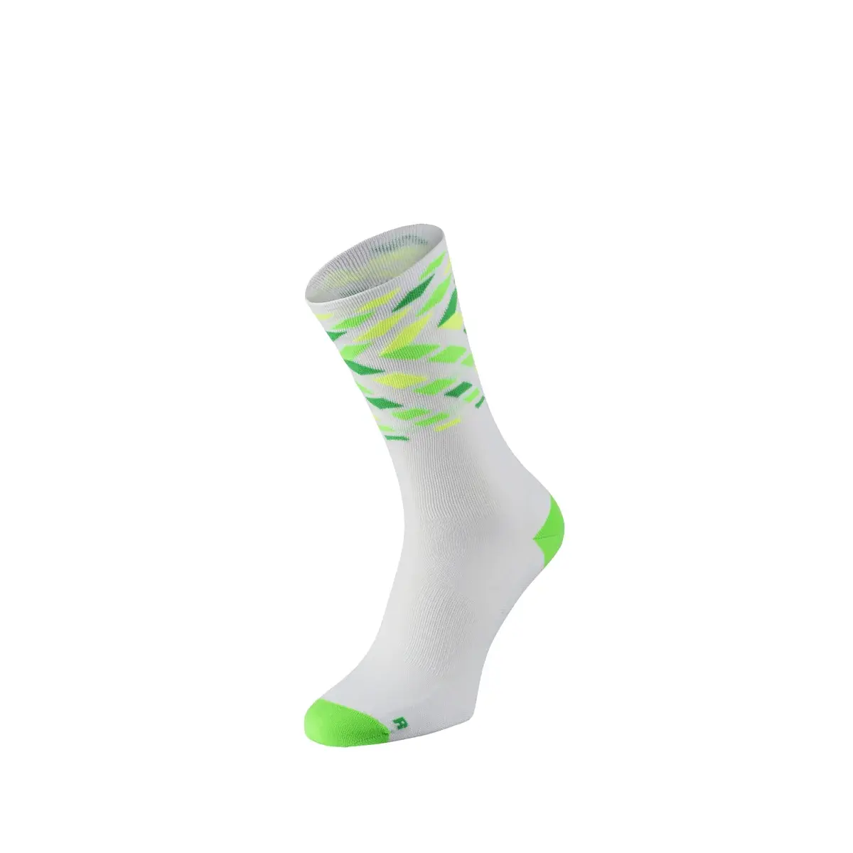 Chaussettes de vélo R2 Forrest blanc, vert, jaune