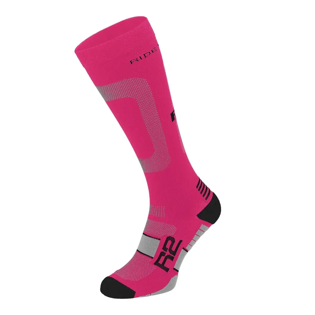 R2 Chaussettes de vélo R2 Power rose, gris, noir