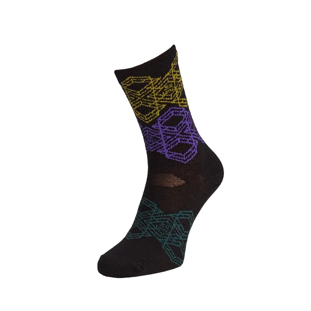 Silvini Chaussettes de vélo Silvini Dogana UA1643 black-plum