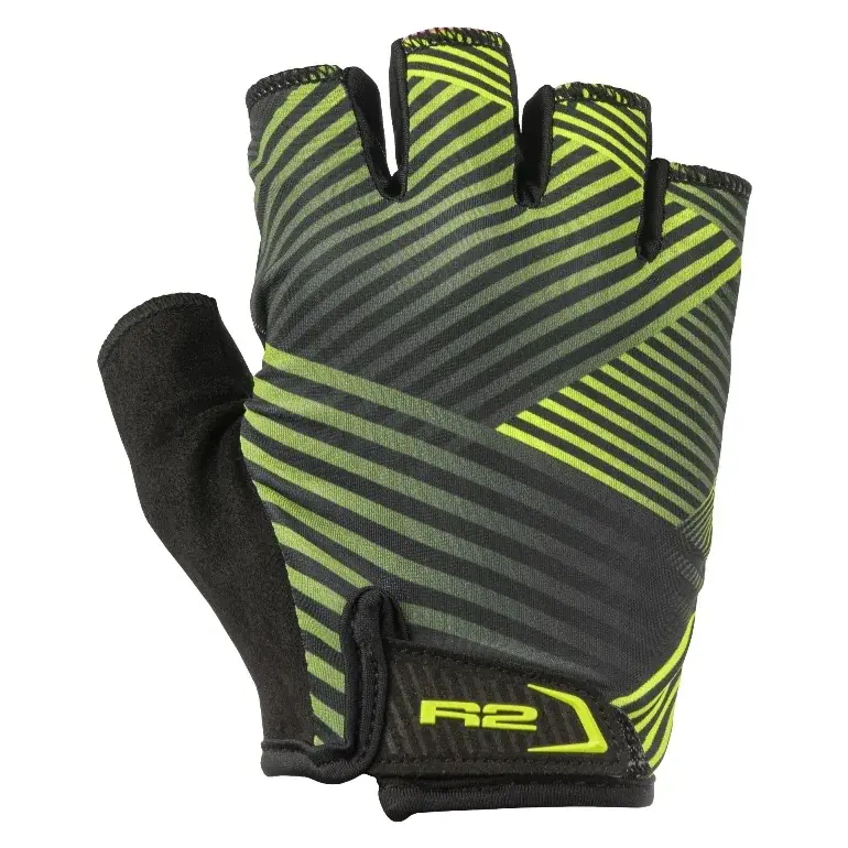 R2 Gants de vélo R2 Easer noir, neon jaune