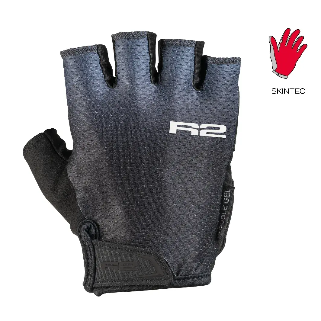 R2 Gants de vélo R2 Ombra 2.0 gris, noir