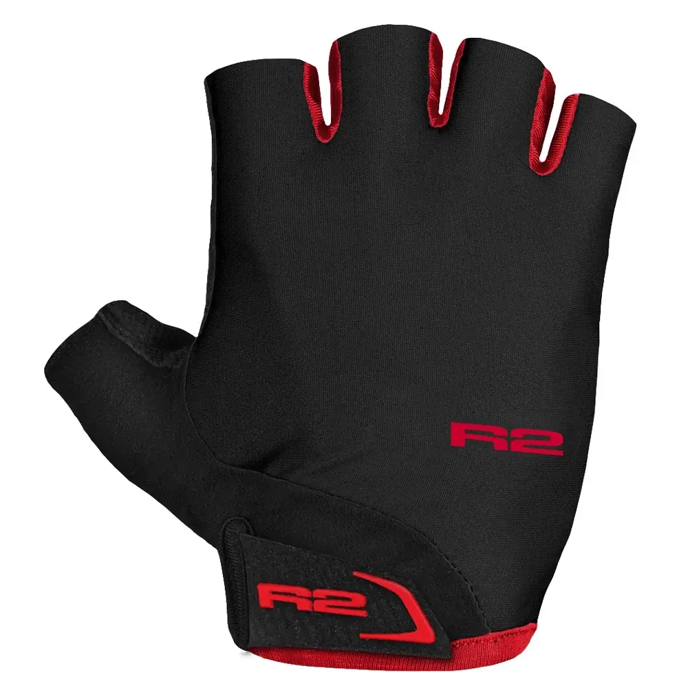 R2 Gants de vélo R2 Riley noir, rouge