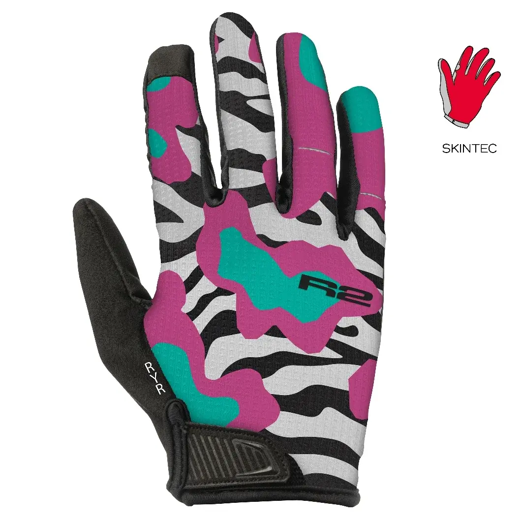 R2 Gants de vélo R2 Tanner 2.0 rose, mint, blanc, noir