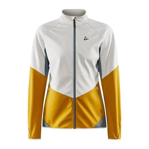 Craft Veste softshell femme Craft Glide gris clair et jaune