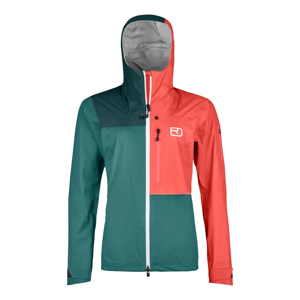 Veste technique femme Ortovox W's Ortler Jacket Pacific green