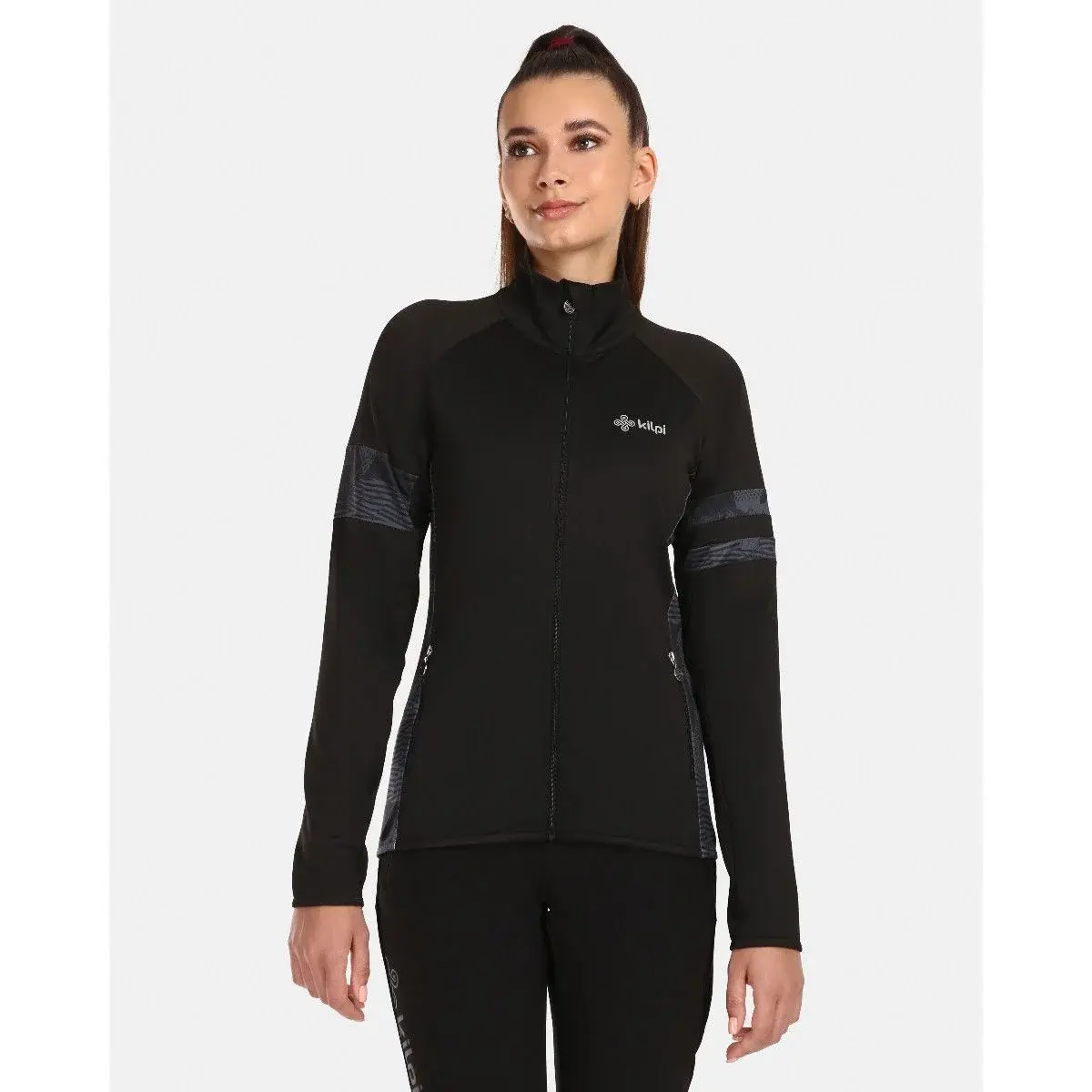 Sweat extensible femme Kilpi Junie-W noir