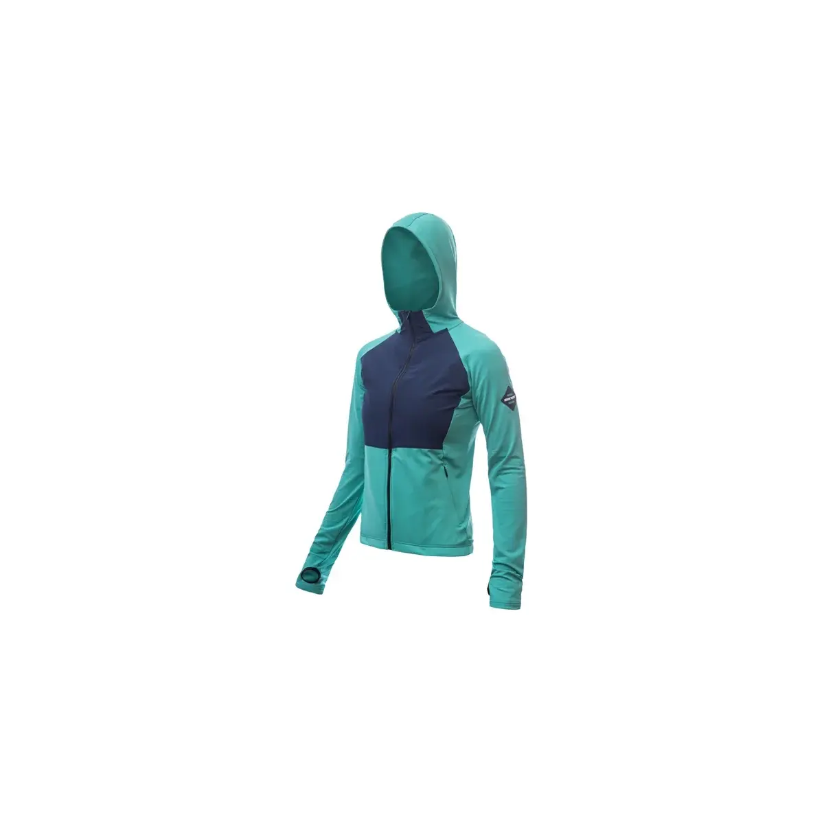 Sensor Veste technique femme Sensor Coolmax Thermo Vert/bleu