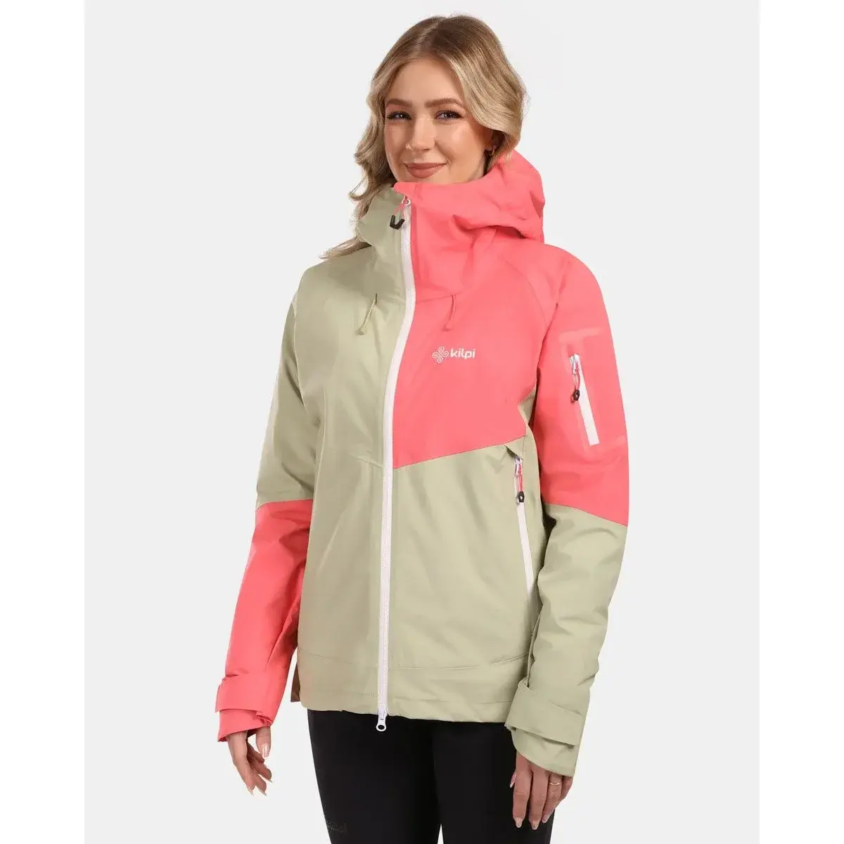 Veste hardshell imperméable femme Kilpi MAMBA-W beige