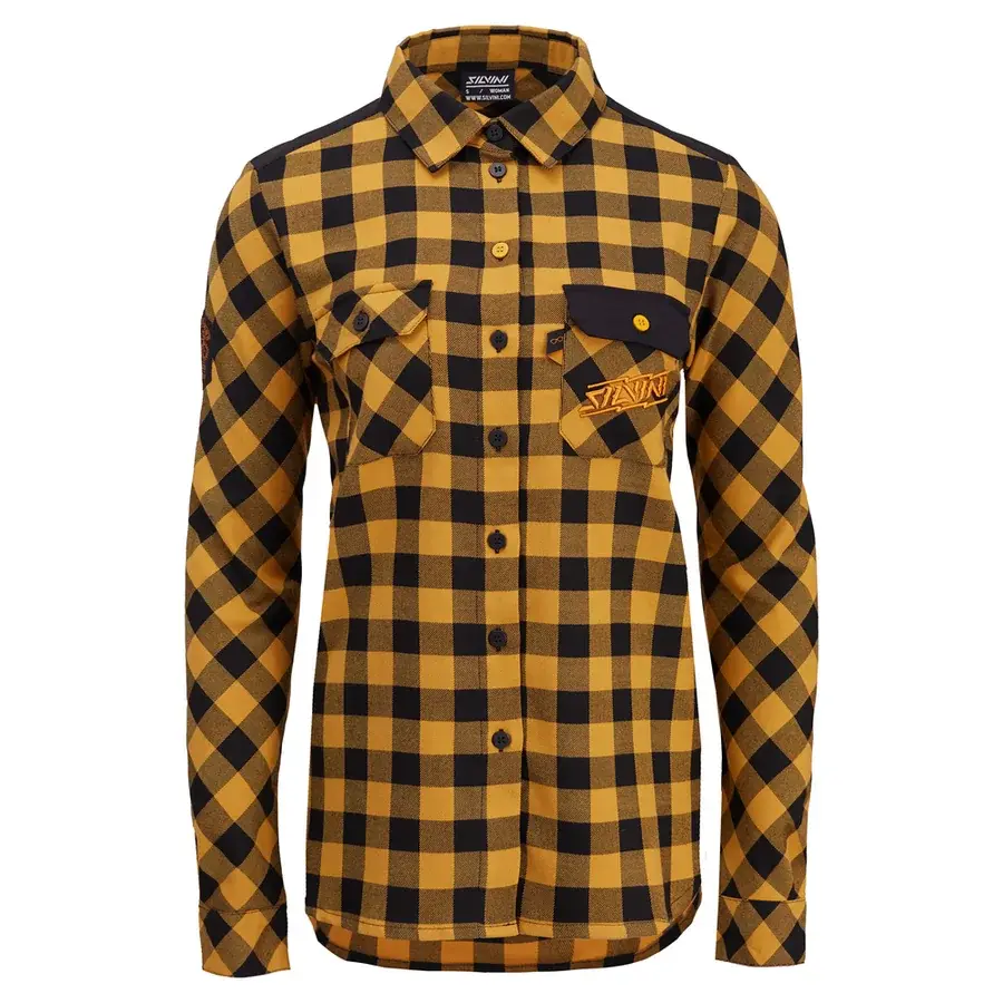Chemise femme Silvini Briona black-yellow