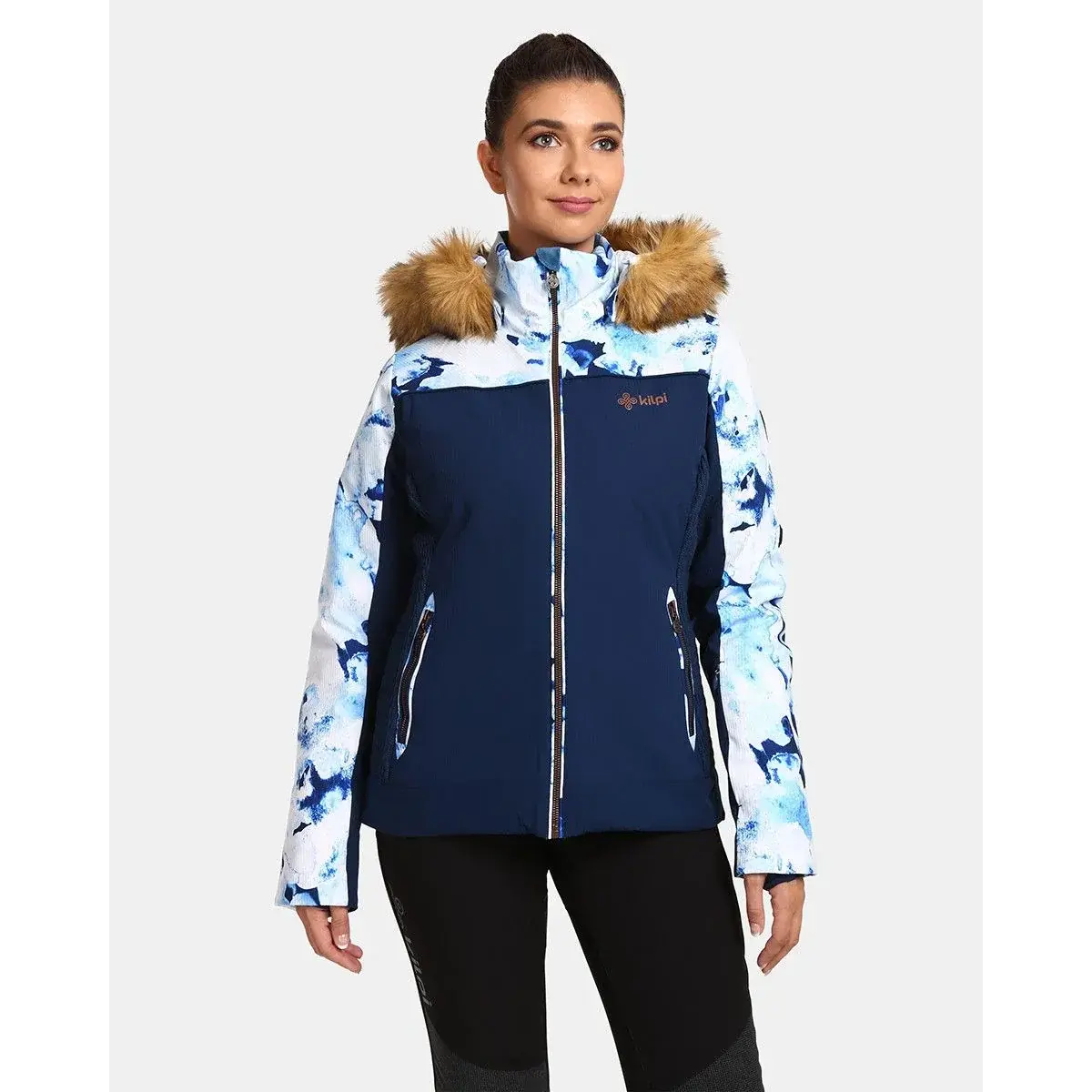 Kilpi Veste de ski chauffante femme Kilpi LENA-W bleu foncé