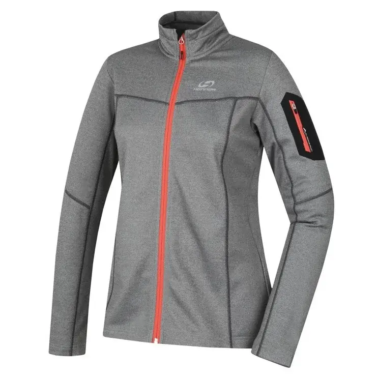 Hannah Sweat zippé respirant femme Hannah Thea light gray mel (coral)