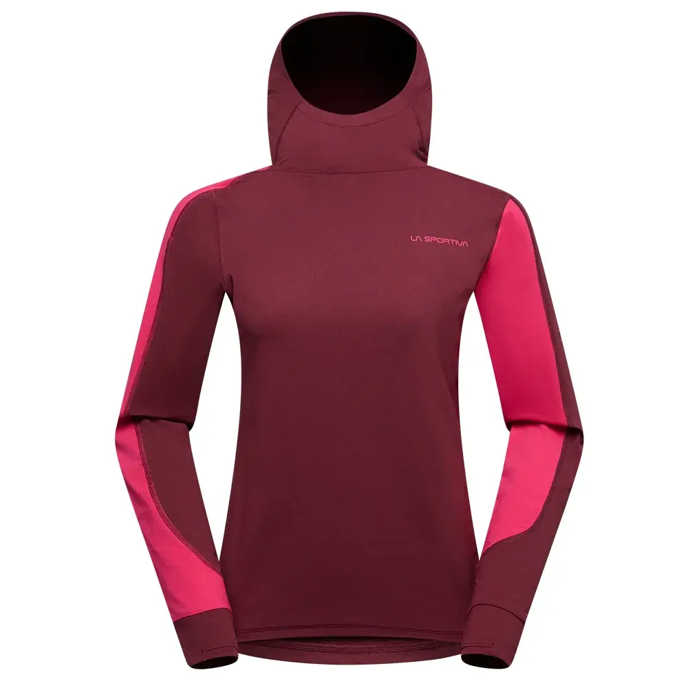 La Sportiva Sweat femme La Sportiva CLOUD SHADOW SUN HOODY redwood/azalea