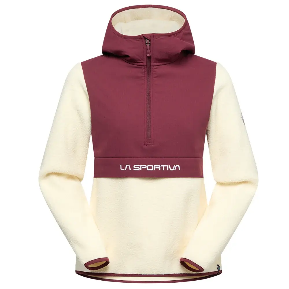 La Sportiva Sweat femme La Sportiva Guidance Sherpa Hoody chalk/redwood