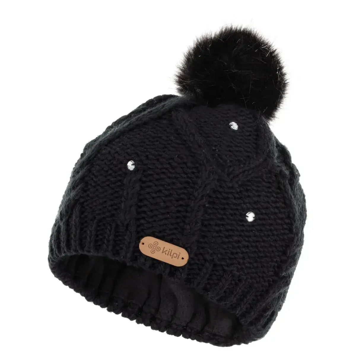 Kilpi Bonnet à pompon mode femme Kilpi LADY-W noir UNI