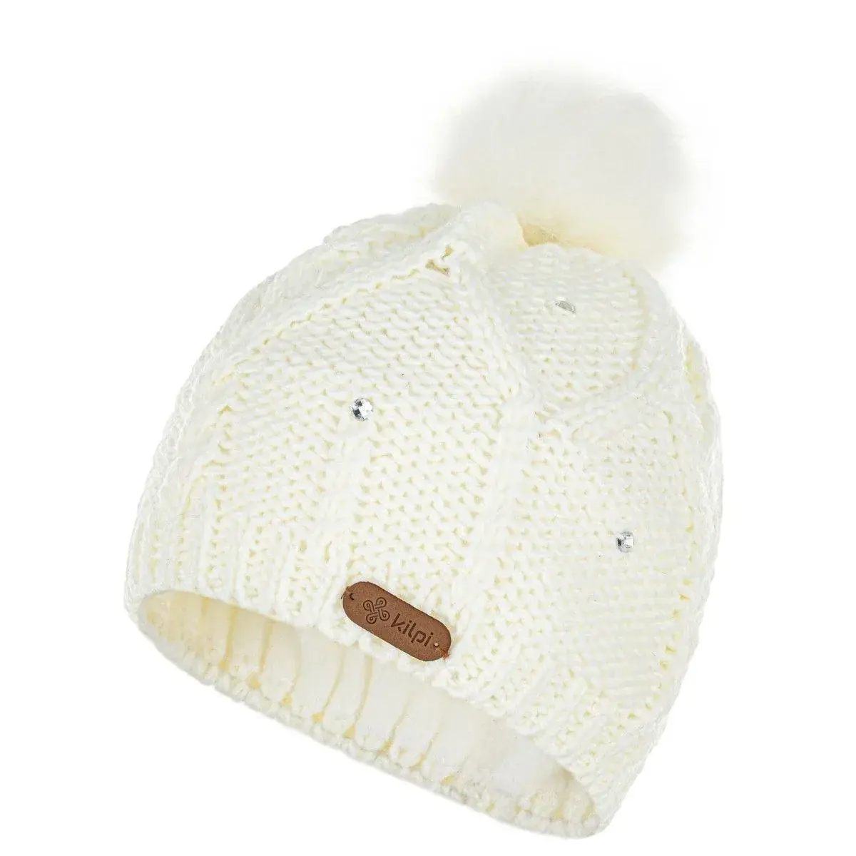 Bonnet à pompon mode femme Kilpi LADY-W blanc UNI