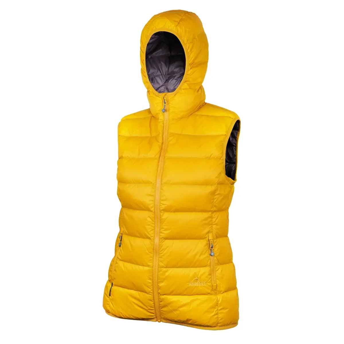 Warmpeace Doudoune sans manches femme Warmpeace Yuba Lady Nugget gold/shale