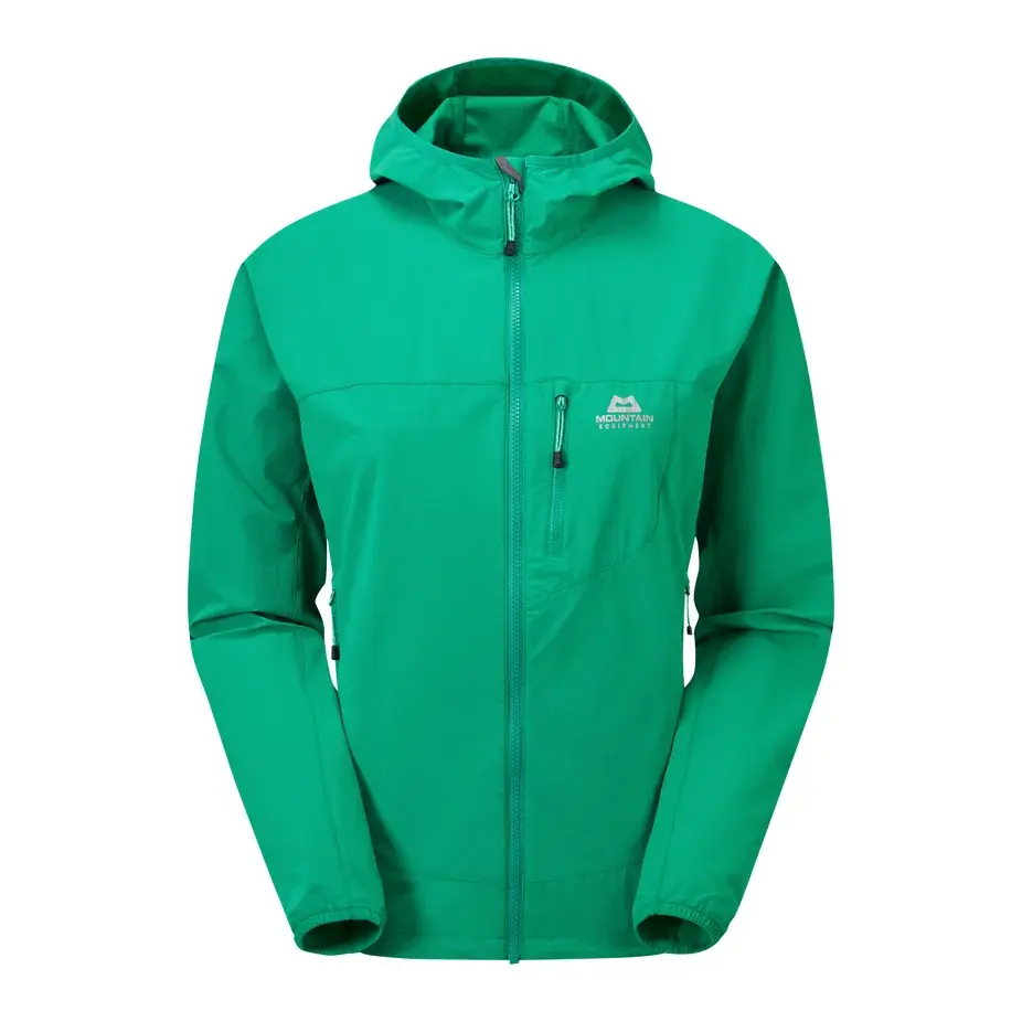 Mountain Equipment Veste softshell respirante femme Mountain Equipment Echo Hooded Jacket Deep green