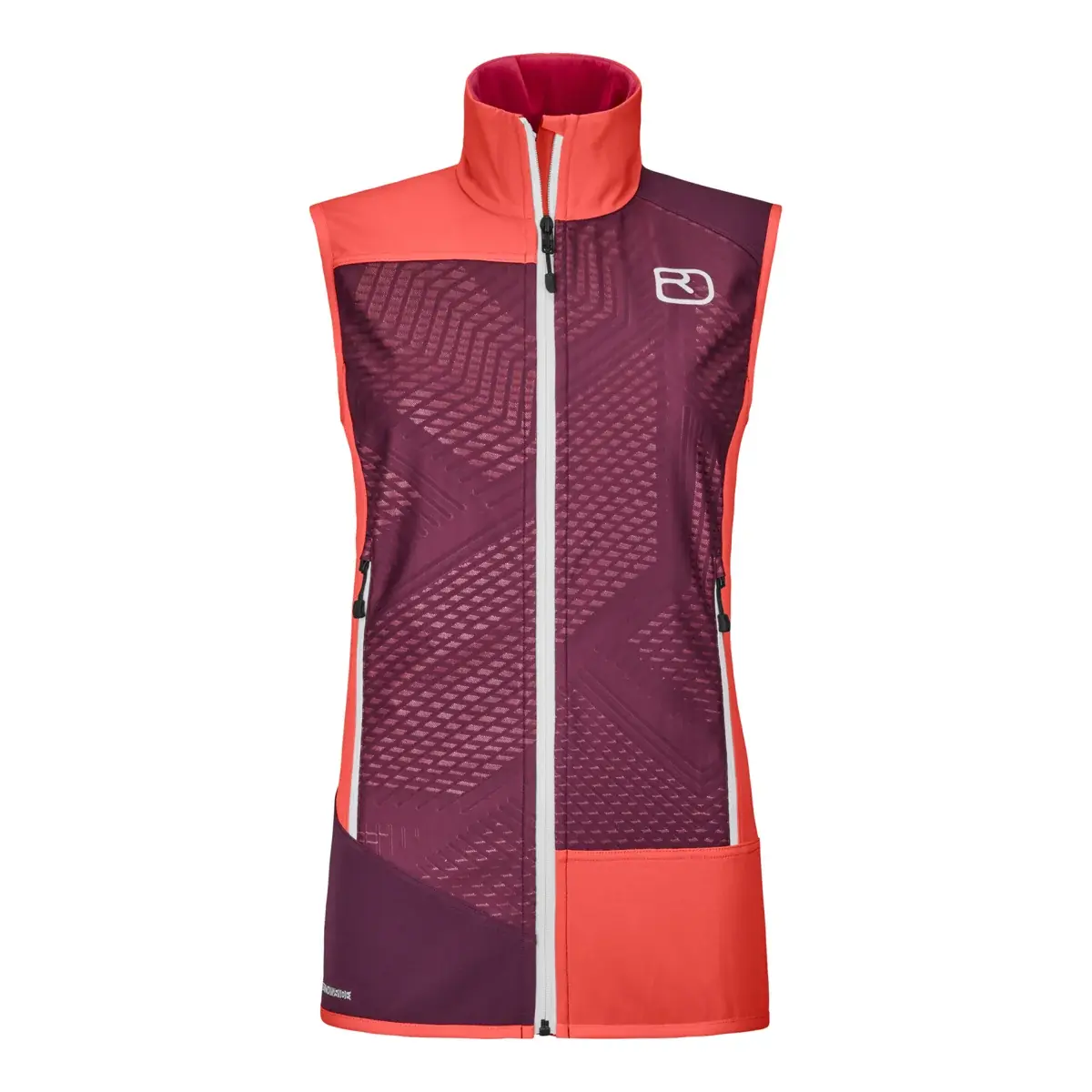 Ortovox Gilet sans manches softshell de ski de randonnée femme Ortovox W's Col Becchei Vest Coral