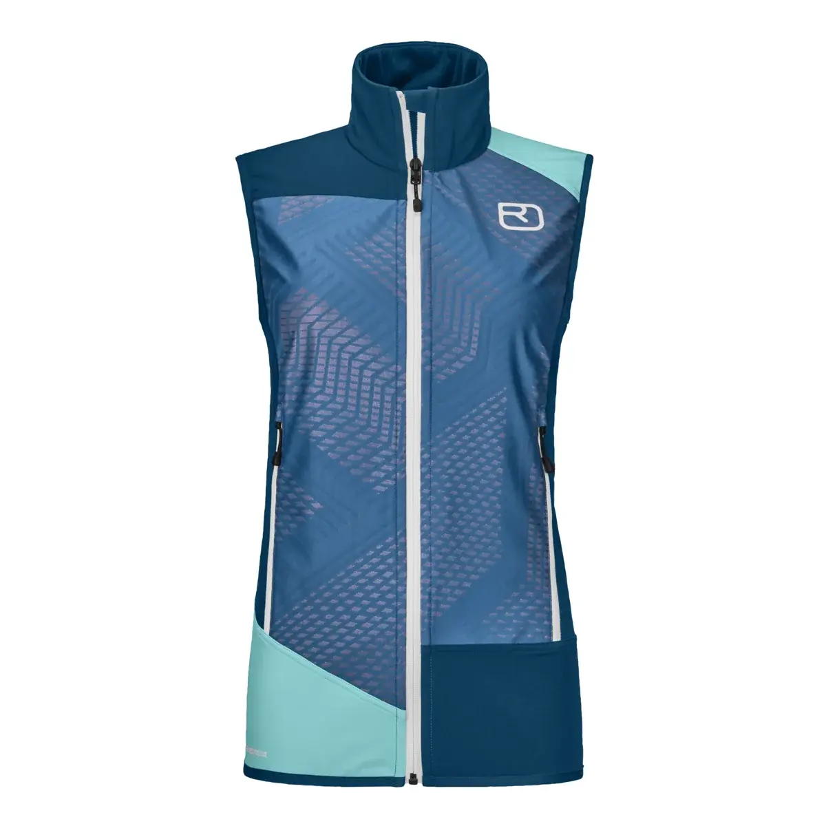 Ortovox Gilet sans manches softshell de ski de randonnée femme Ortovox W's Col Becchei Vest Petrol blue