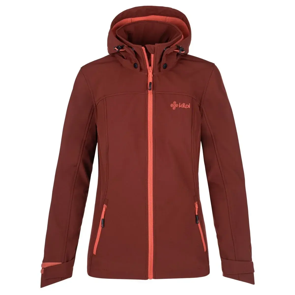 Kilpi Veste softshell femme Kilpi RAVIA-W rouge foncé