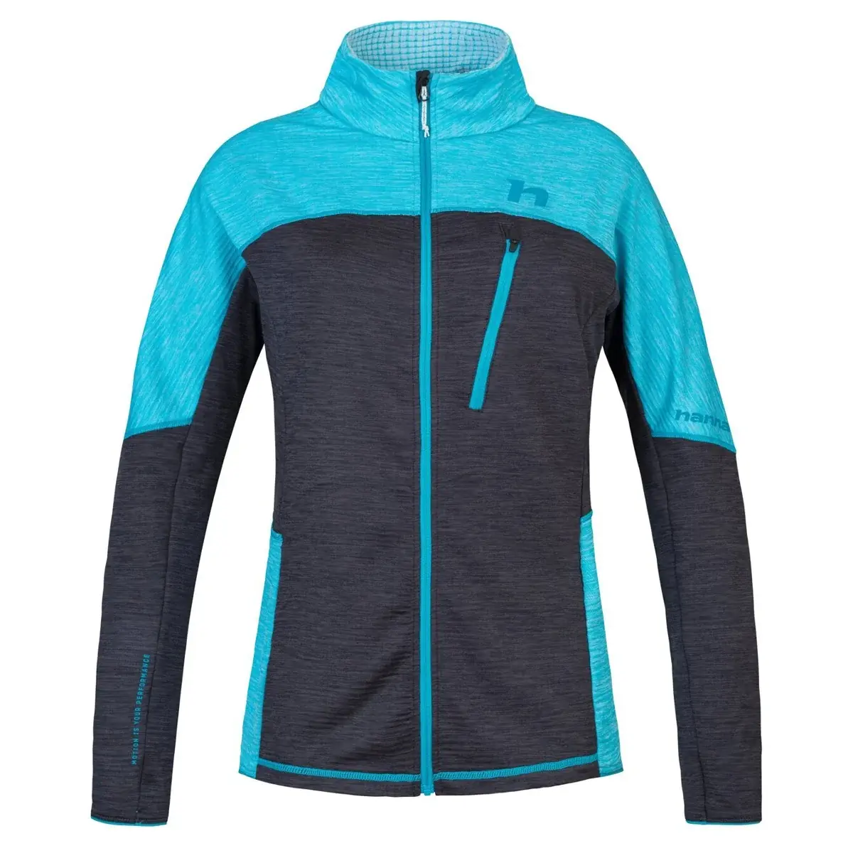 Sweat de randonnée femme Hannah Meda Clearwater/anthracite mel