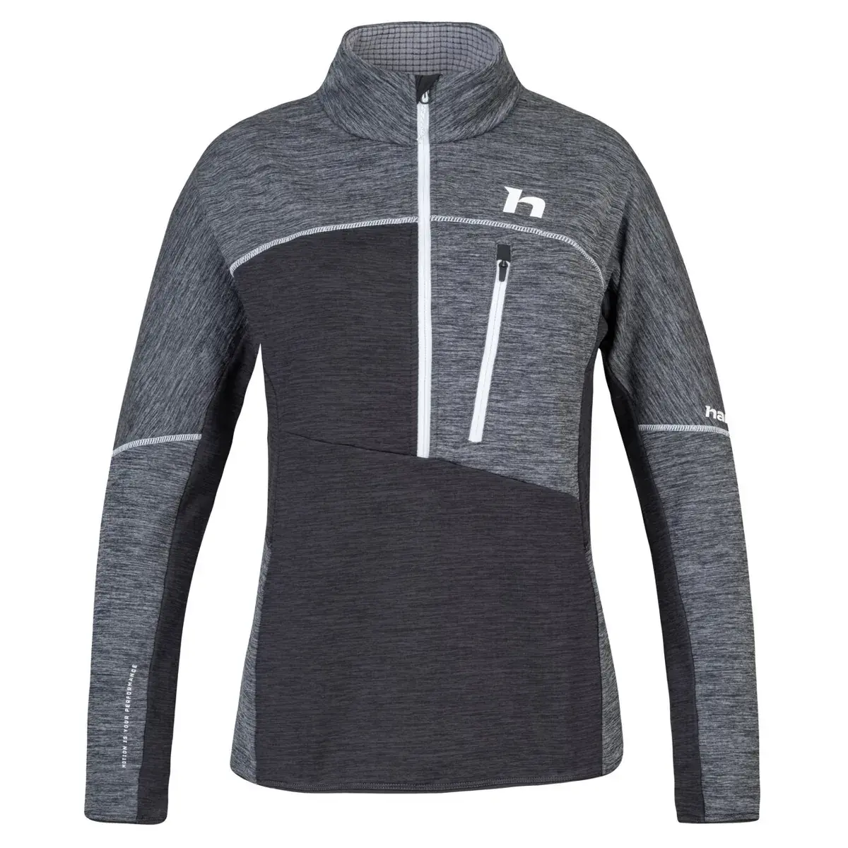 Sweat de randonnée femme Hannah Meda HZ Light gray mel (white)