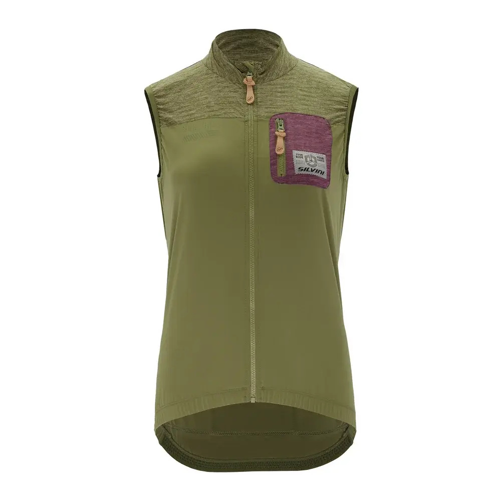 Silvini Gilet sans manches femme Silvini Caira WJ2219 olive-plum