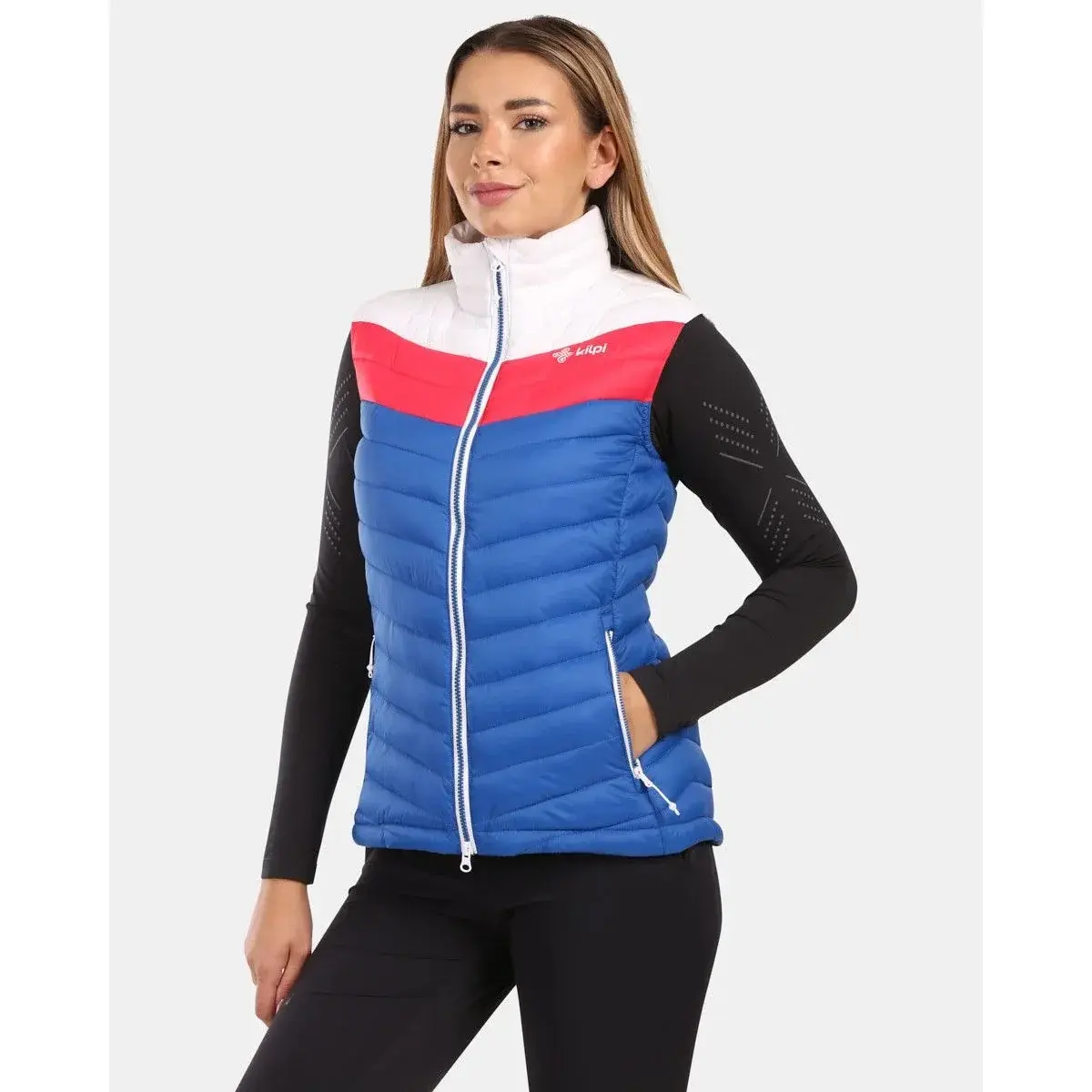 Kilpi Gilet sans manches thermique femme Kilpi KENAI-W bleu foncé