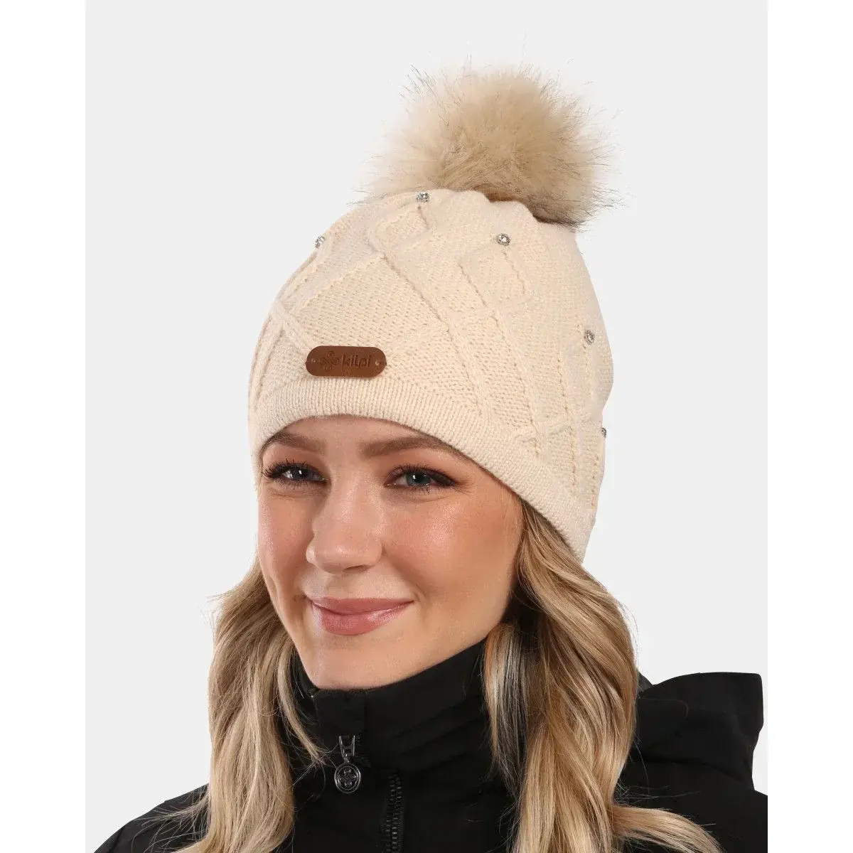 Kilpi Bonnet d'hiver femme Kilpi ALEN-W beige UNI