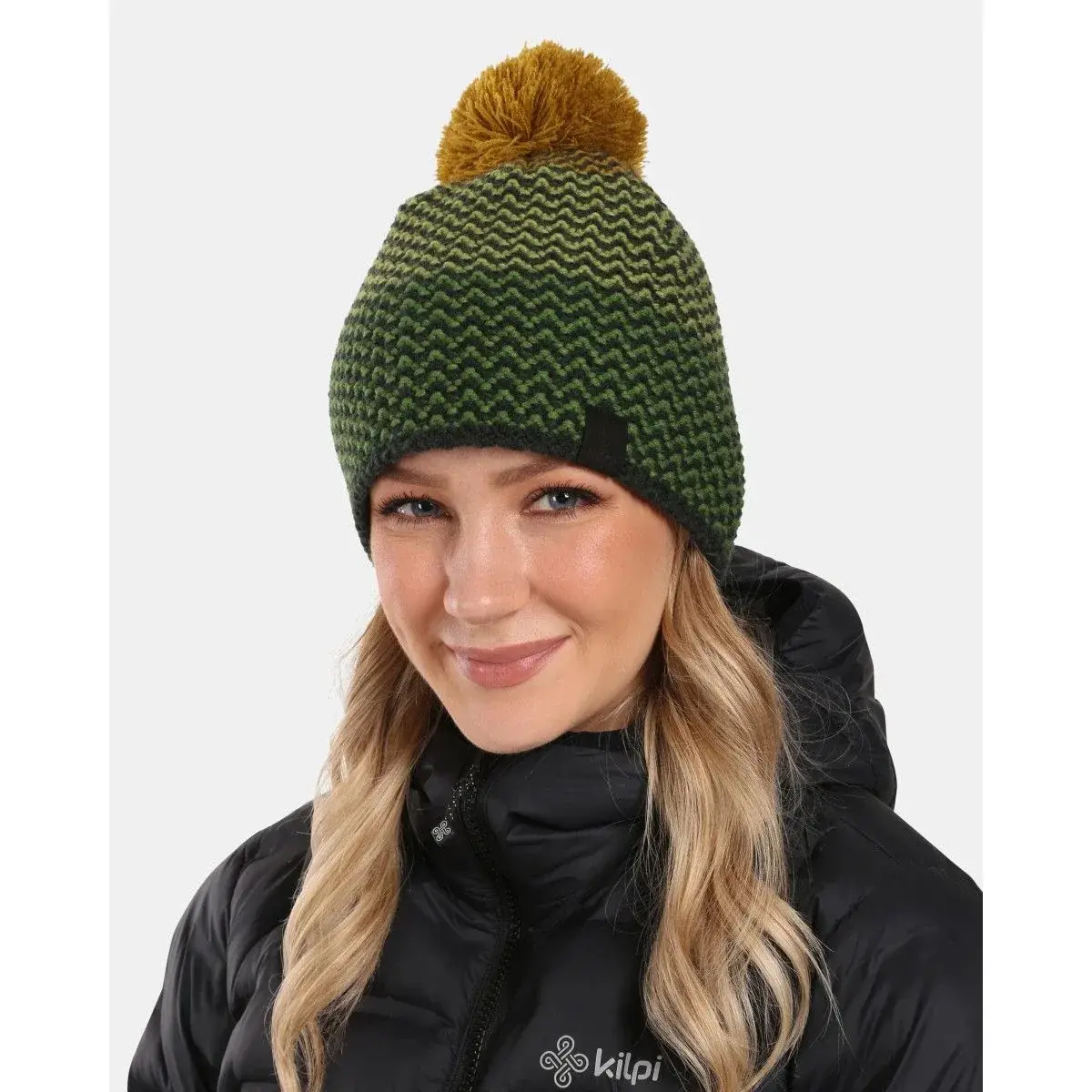 Kilpi Bonnet d'hiver femme Kilpi SALOME-W vert foncé UNI