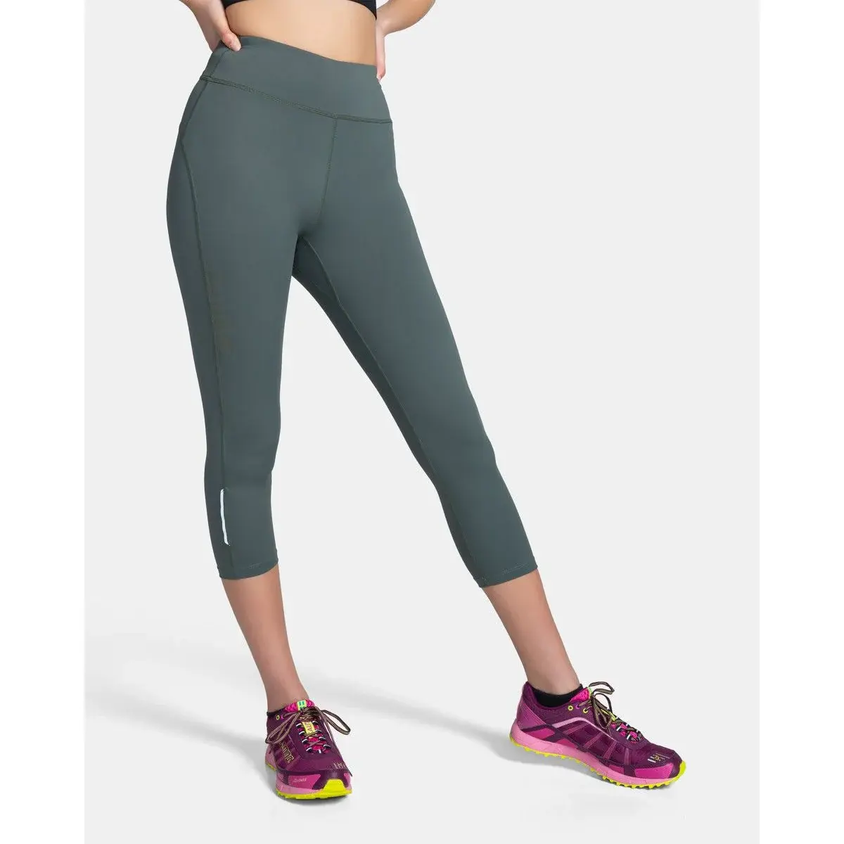 Kilpi Legging de fitness 3/4 femme Kilpi Amira-W vert foncé