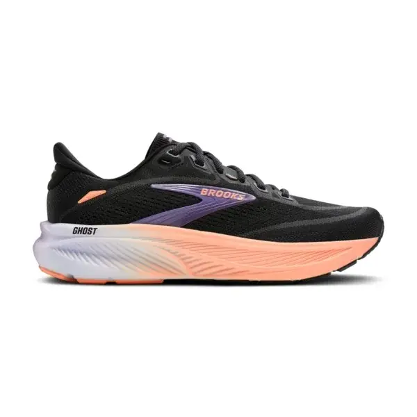 Brooks Chaussures de running femme Brooks Ghost 18 W Black/Mulled Grape/Peach