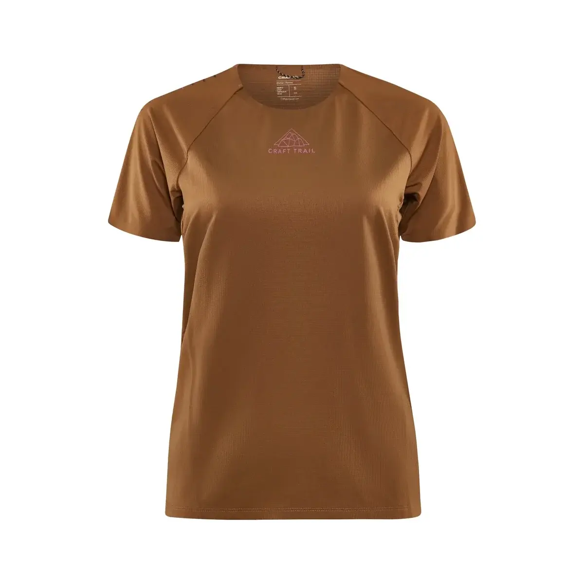 T-shirt de running femme Craft PRO Trail SS marron