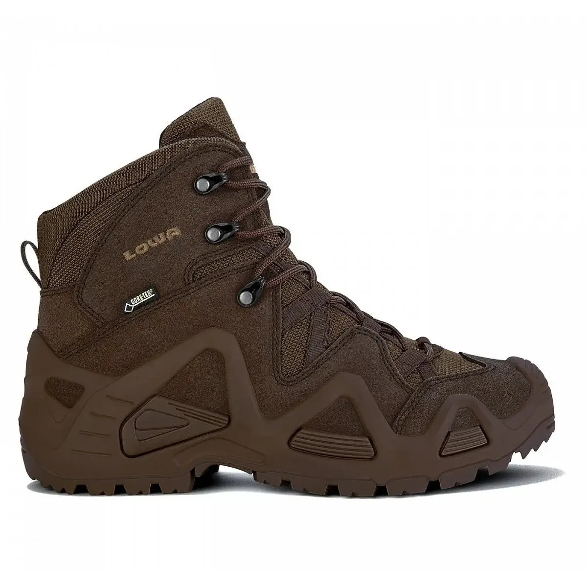 Chaussures militaires femme Lowa Zephyr GTX Mid Dark brown