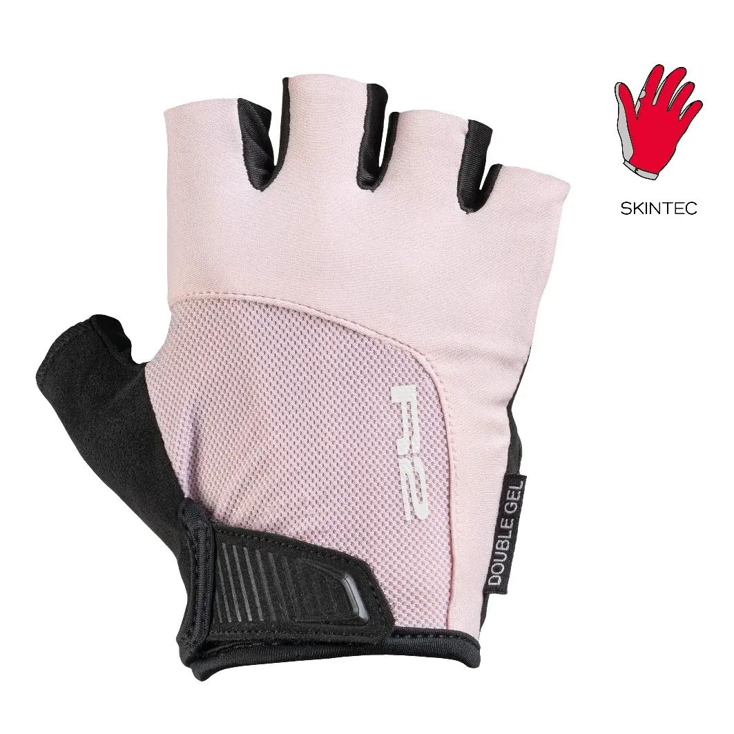 R2 Gants de vélo femme R2 Vittoria rose poudré, noir