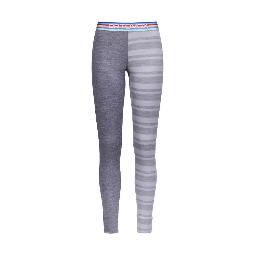 Ortovox Caleçon long technique femme Ortovox W's 185 Rock'n'Wool Long Pants Grey Blend