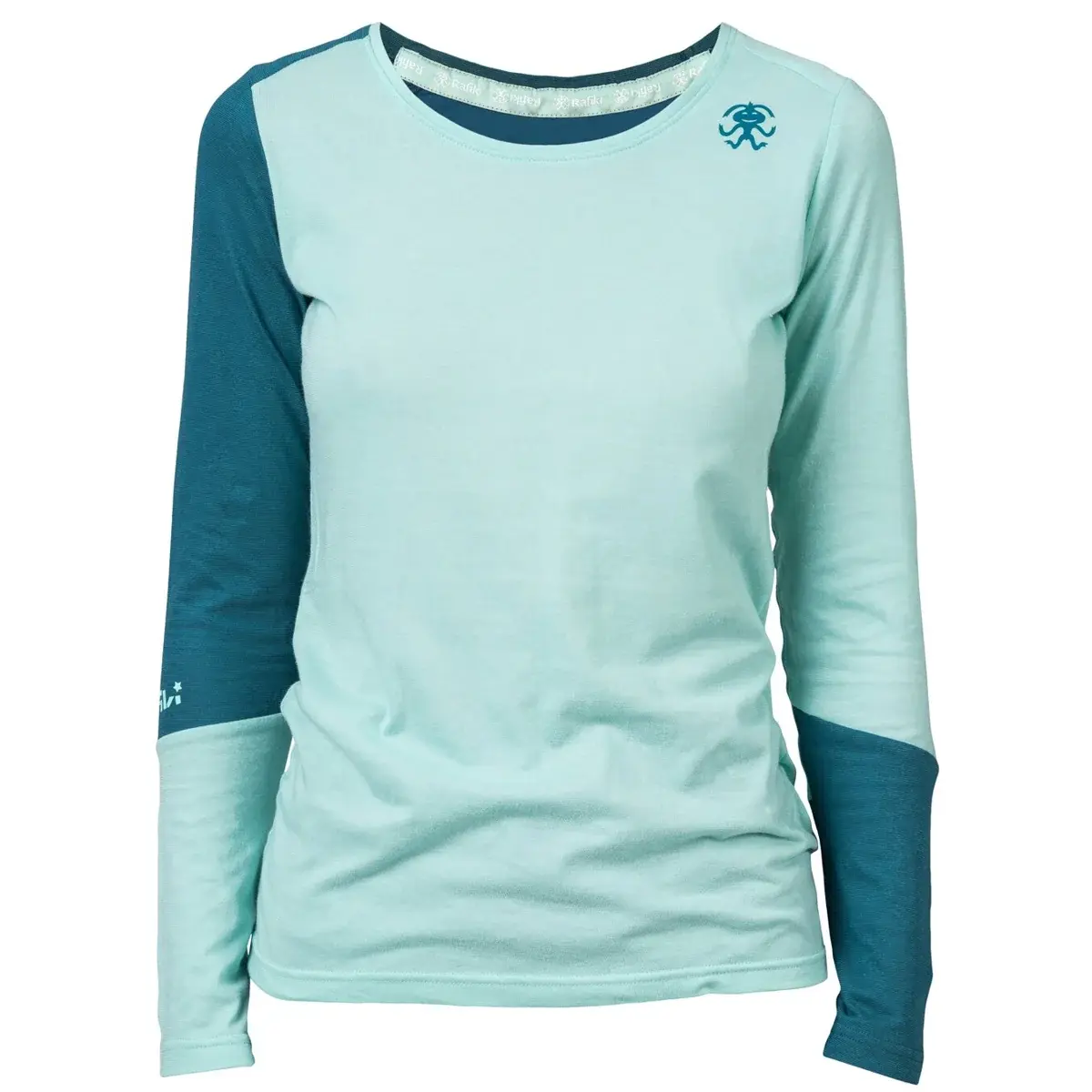 T-shirt technique femme Rafiki Finale eggshell blue/tapestry vert