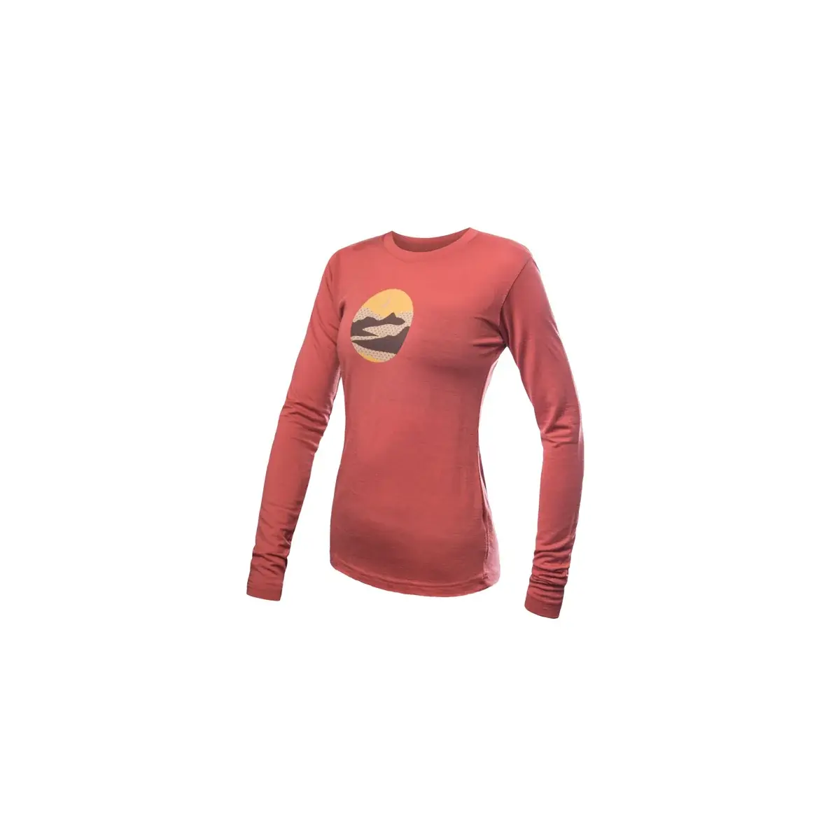 Sensor T-shirt technique manches longues femme Sensor Merino Active Trigslav Terracotta