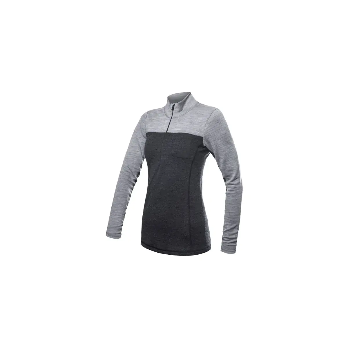 T-shirt technique manches longues femme Sensor Merino Bold Anthracite/cool gray