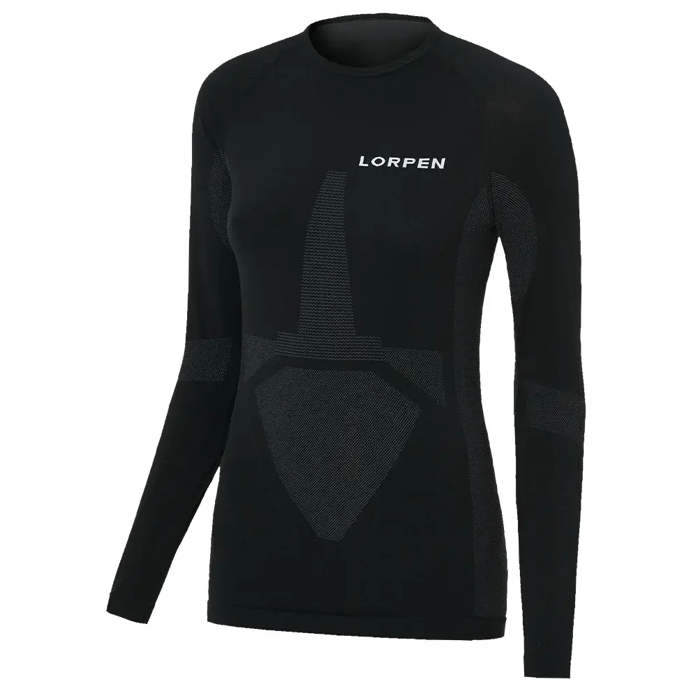 T-shirt technique femme Lorpen MUNIA L/S 9937 BLACK