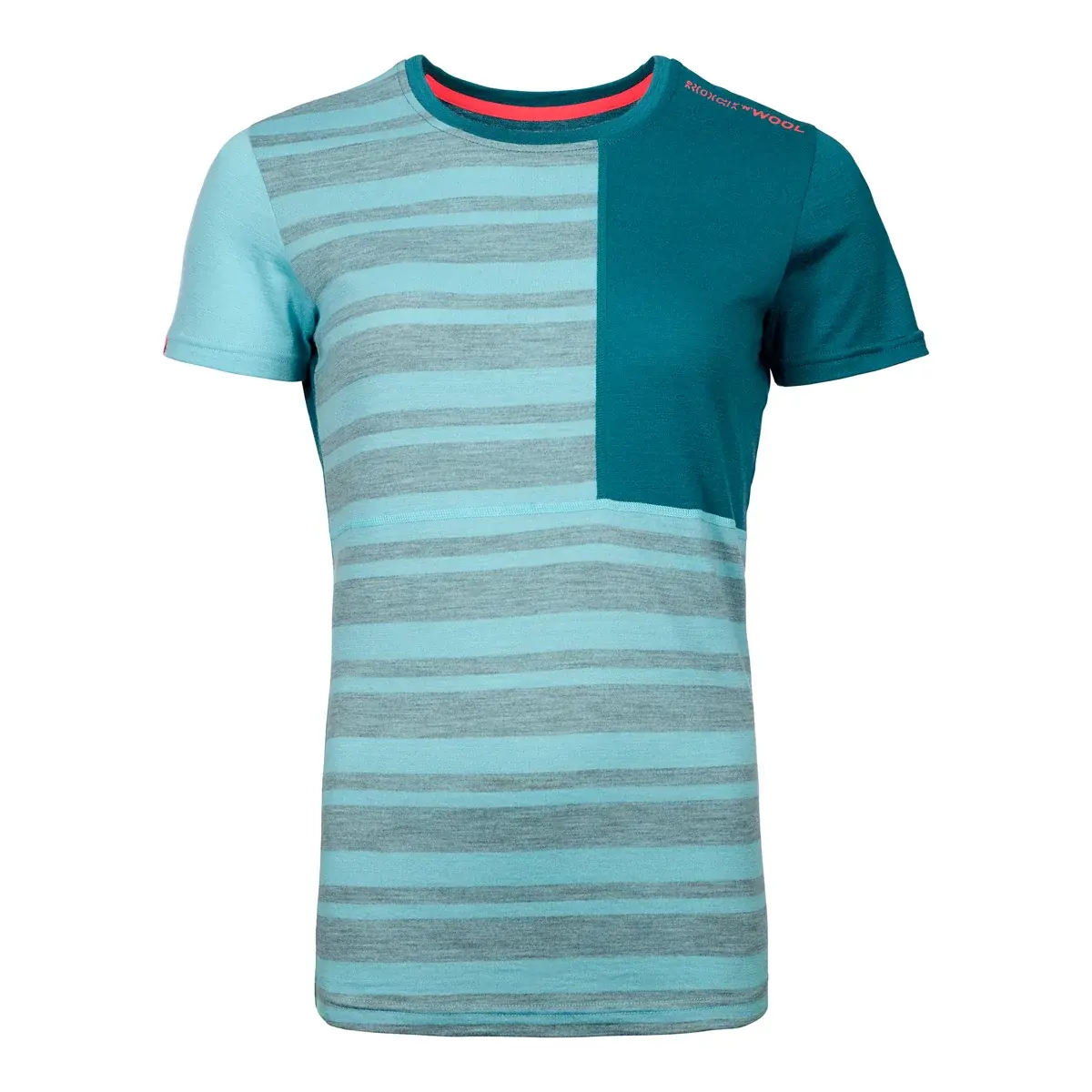 Ortovox T-shirt technique femme Ortovox 185 Rock'n'Wool Short Ice waterfall
